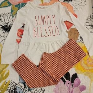 Rae Dunn 2 Pc "Simply Blessed"